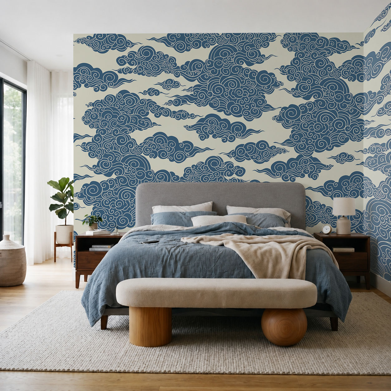 Muster aus Wolken und Wirbeln Muster aus Wolken und Wirbeln