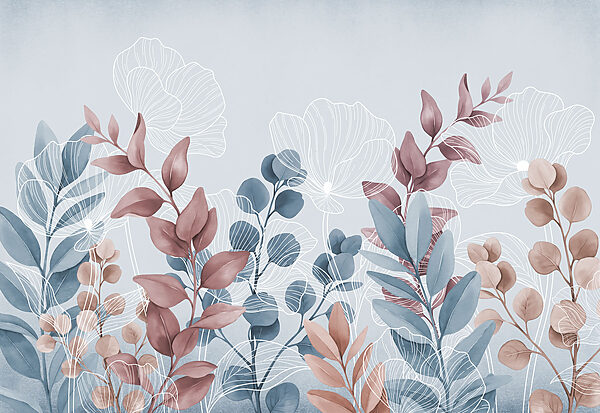Elegant floral design with soft hues Elegant floral design with soft hues