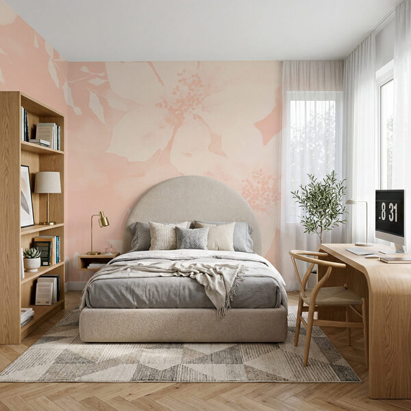 Weiße Blumen auf rosa Hintergrund Weiße Blumen auf rosa Hintergrund