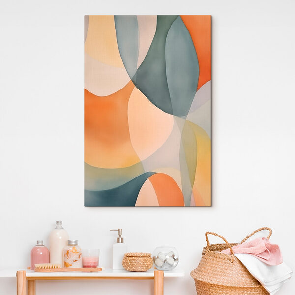 Colorful art piece with circles and lines Colorful art piece with circles and lines