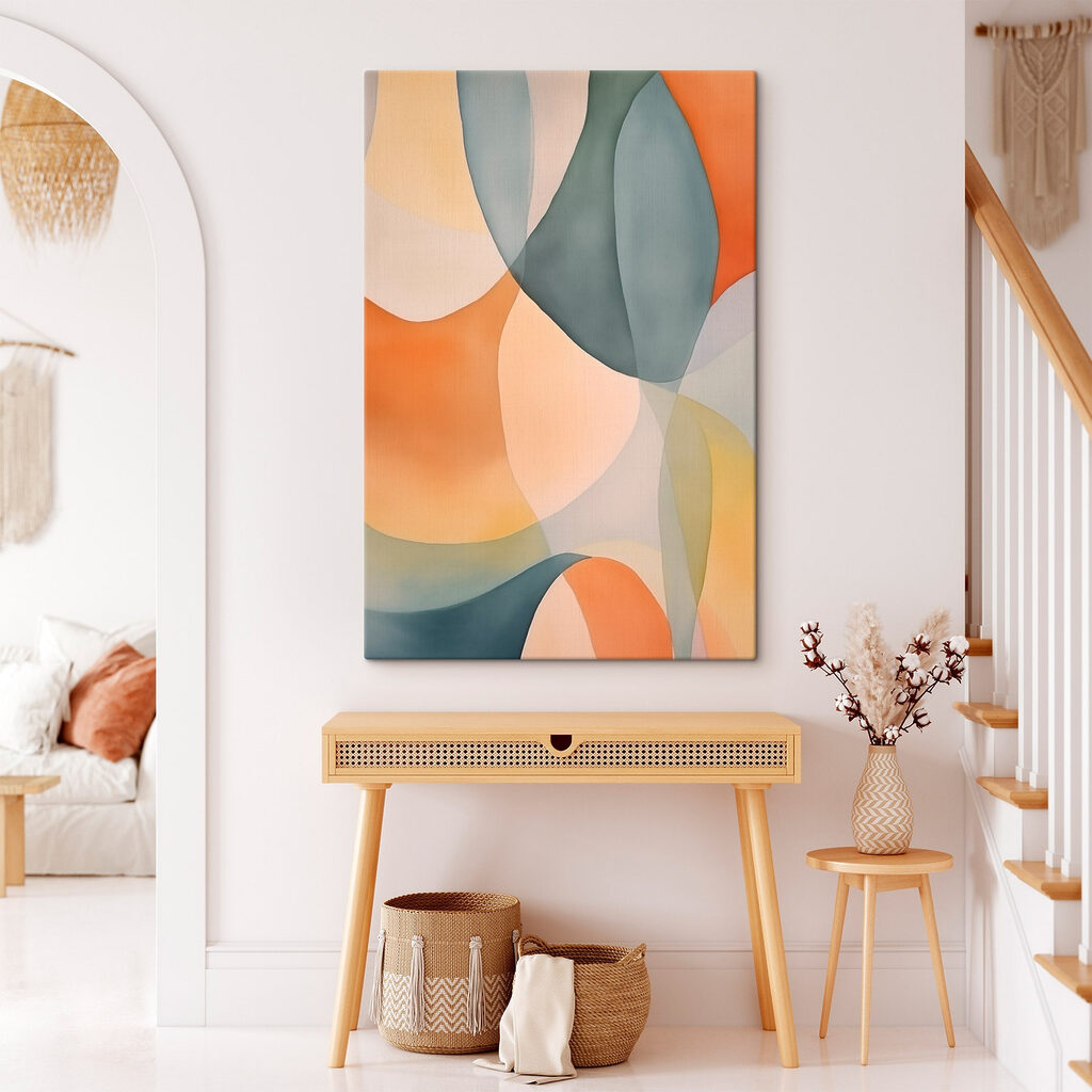 Colorful art piece with circles and lines Colorful art piece with circles and lines