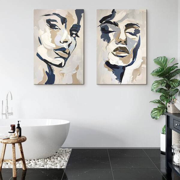 Painting of a woman's face