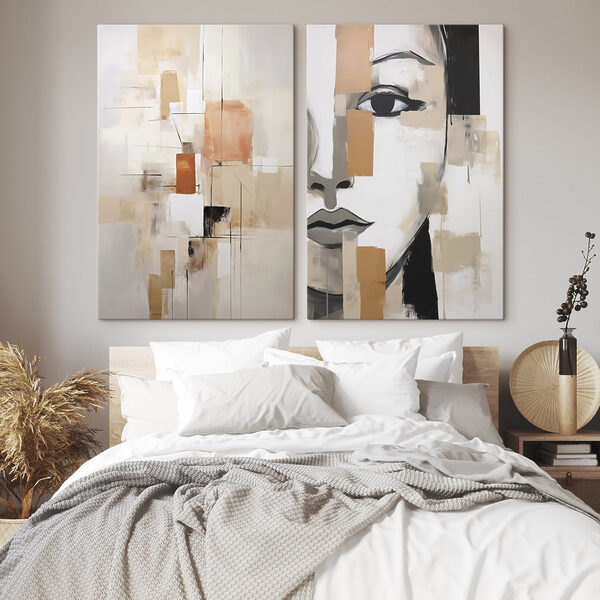 Painting of a woman's face