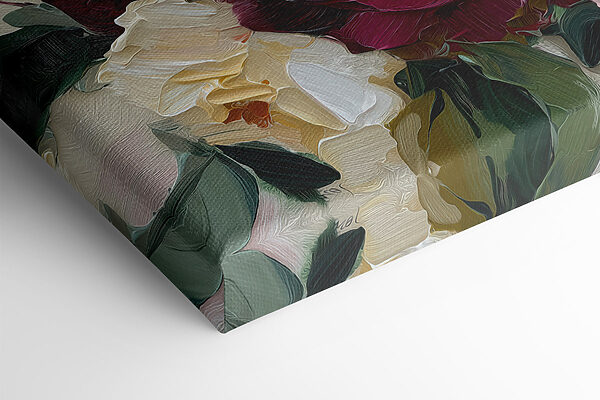 Blooming flowers in soft colors