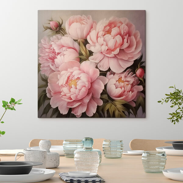 Painting of pink flowers Painting of pink flowers