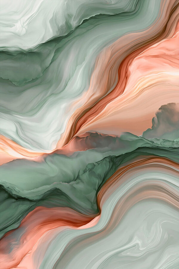 Serene waves of color blend beautifully Serene waves of color blend beautifully