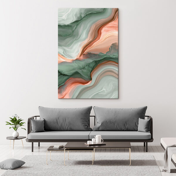 Serene waves of color blend beautifully Serene waves of color blend beautifully