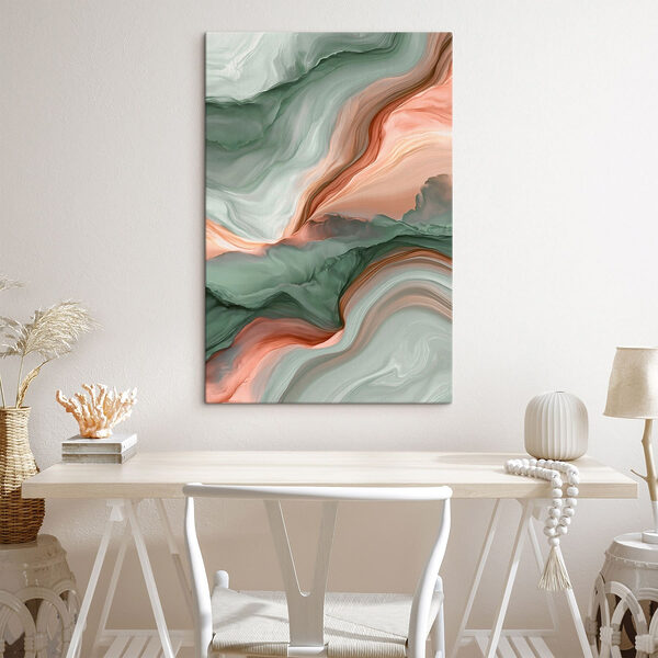 Serene waves of color blend beautifully Serene waves of color blend beautifully