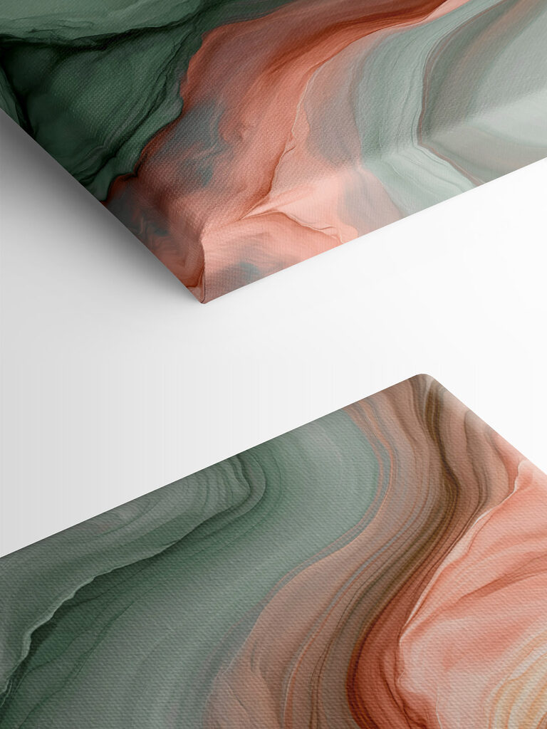 Serene waves of color blend beautifully Serene waves of color blend beautifully