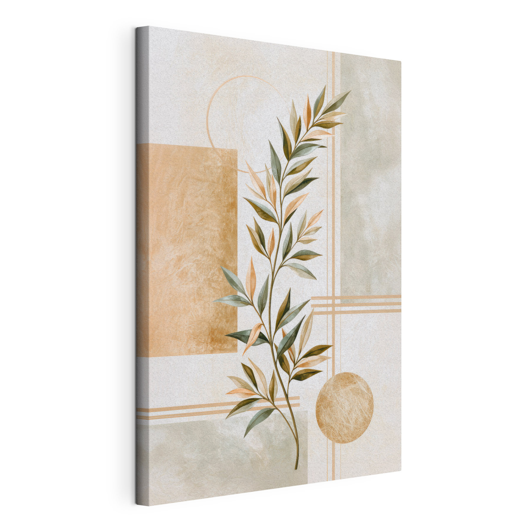 Painting of a plant with leaves
