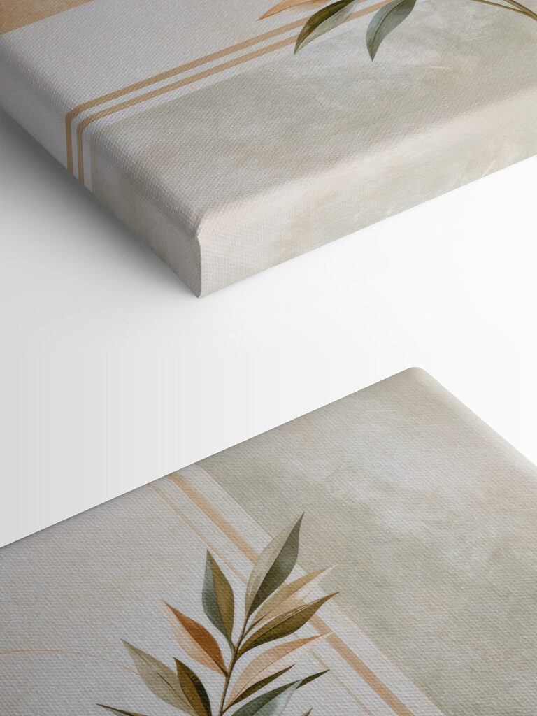 Painting of a plant with leaves
