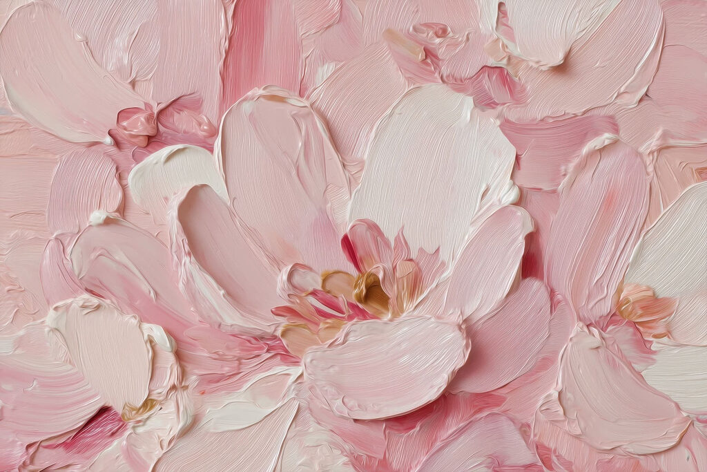 Delicate blooms in soft pink hues