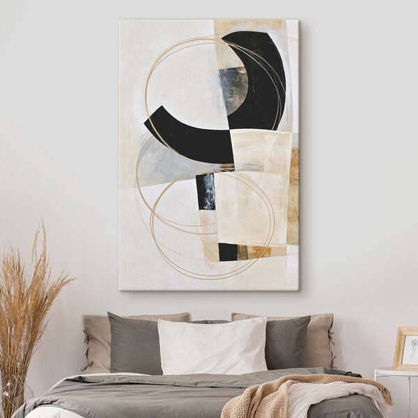Painting of a black and white art Painting of a black and white art