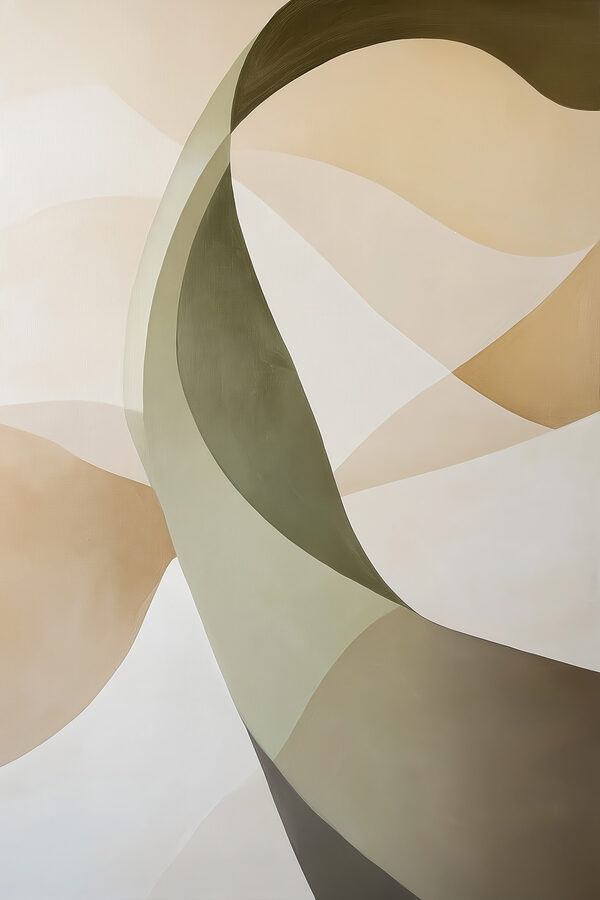 Soft curves in gentle colors Soft curves in gentle colors