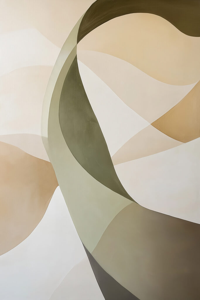 Soft curves in gentle colors Soft curves in gentle colors