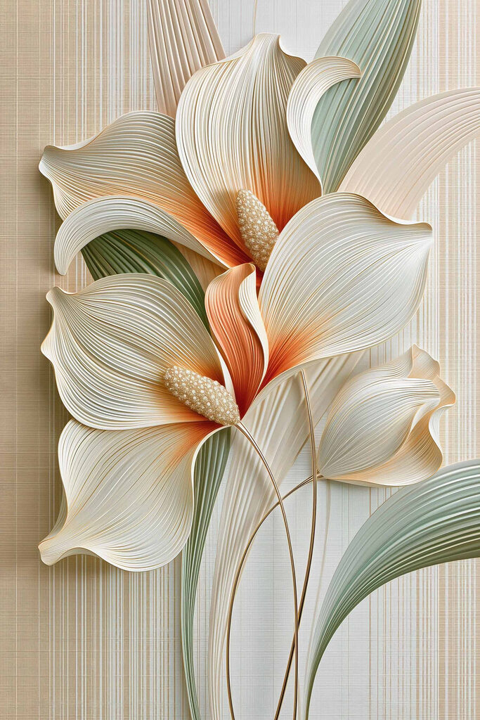 Delicate petals in soft colors