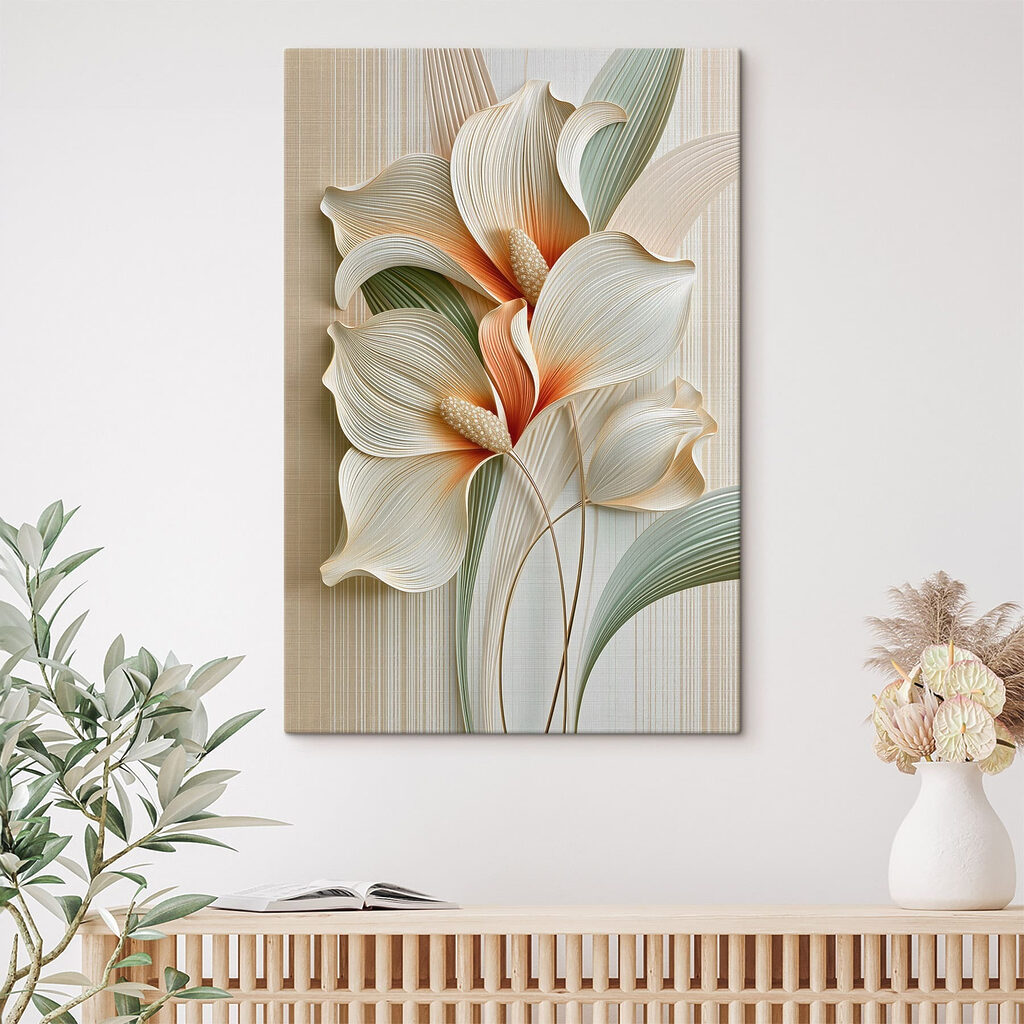 Delicate petals in soft colors