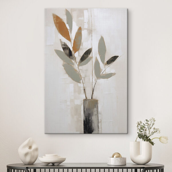 Painting of a plant in a vase