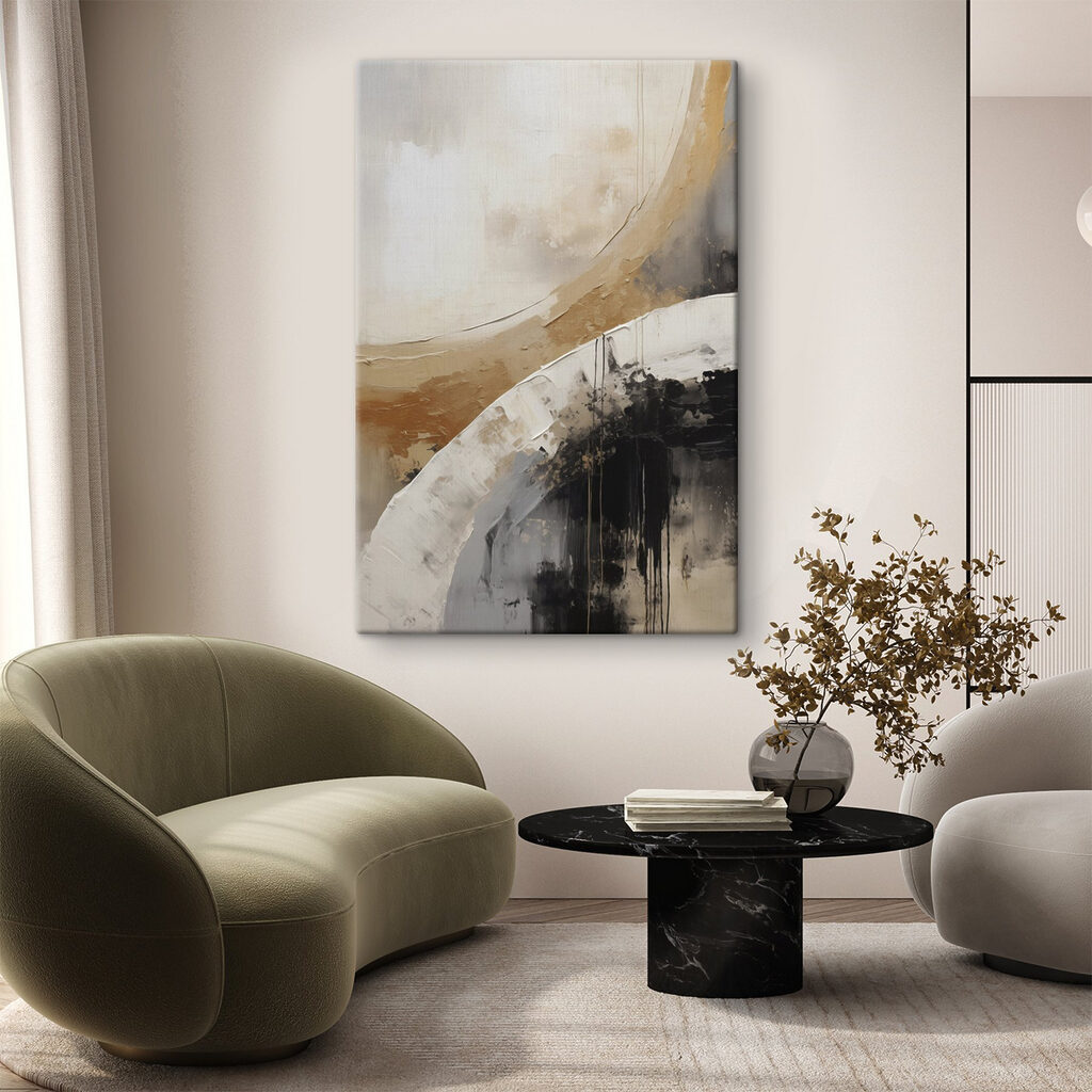 Abstract forms in muted tones Abstract forms in muted tones