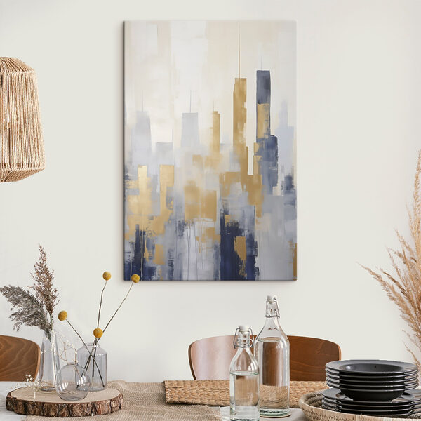 Painting of a city Painting of a city