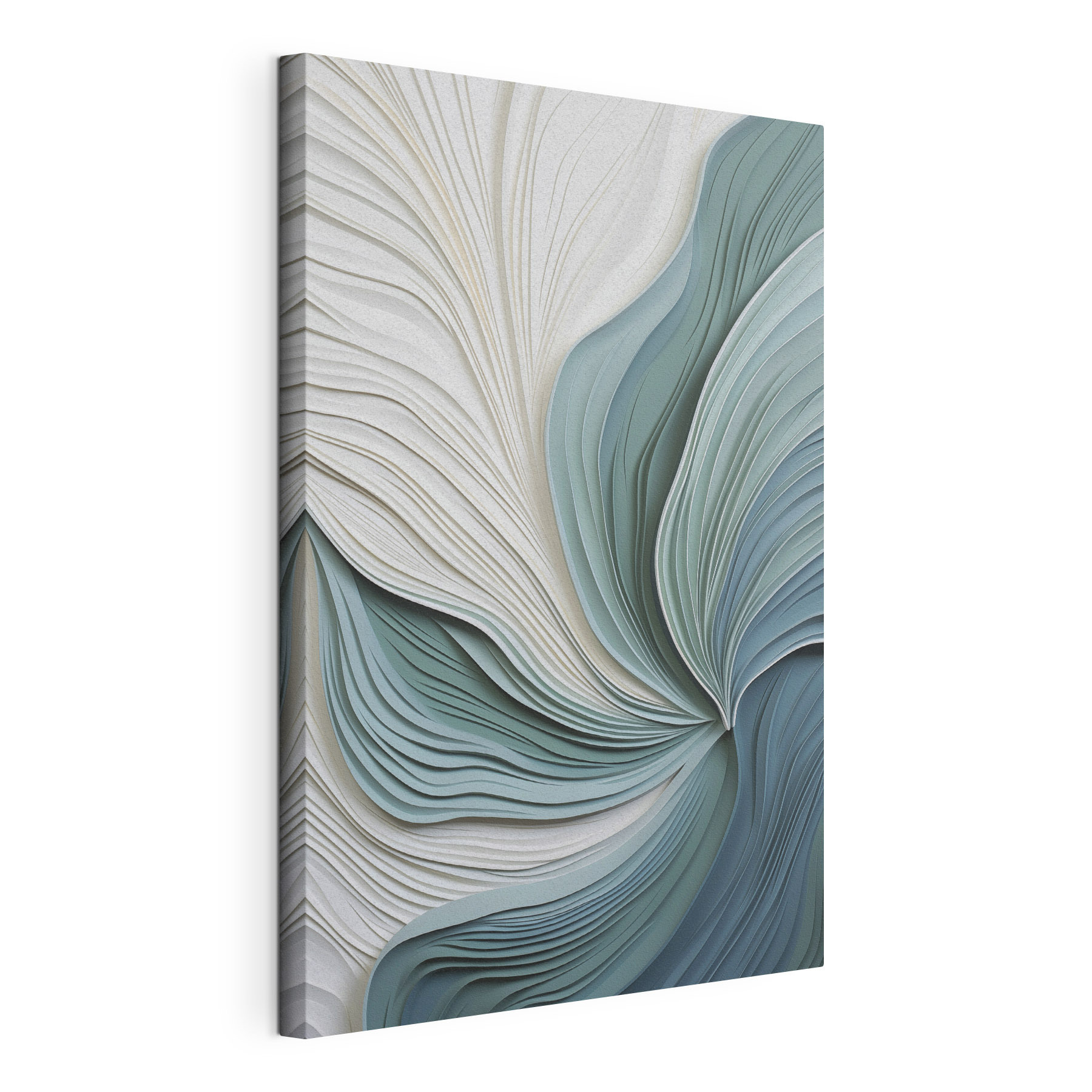 Gentle waves of paper art Gentle waves of paper art
