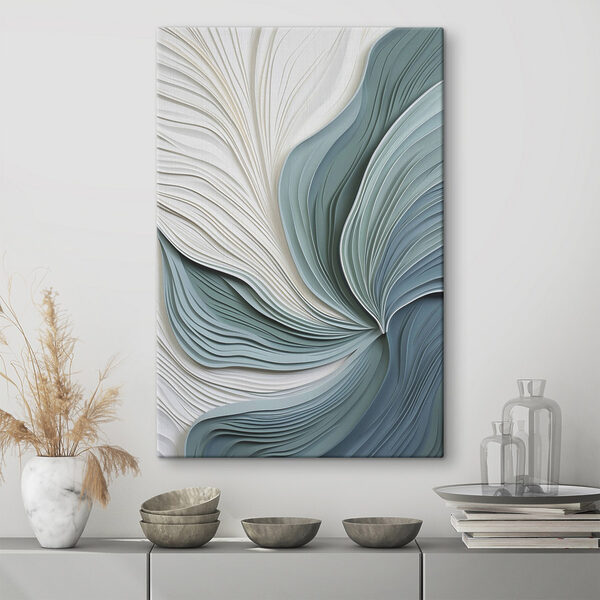 Gentle waves of paper art Gentle waves of paper art