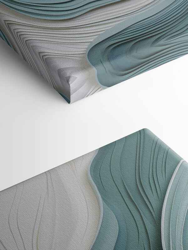 Gentle waves of paper art Gentle waves of paper art