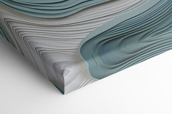 Gentle waves of paper art Gentle waves of paper art