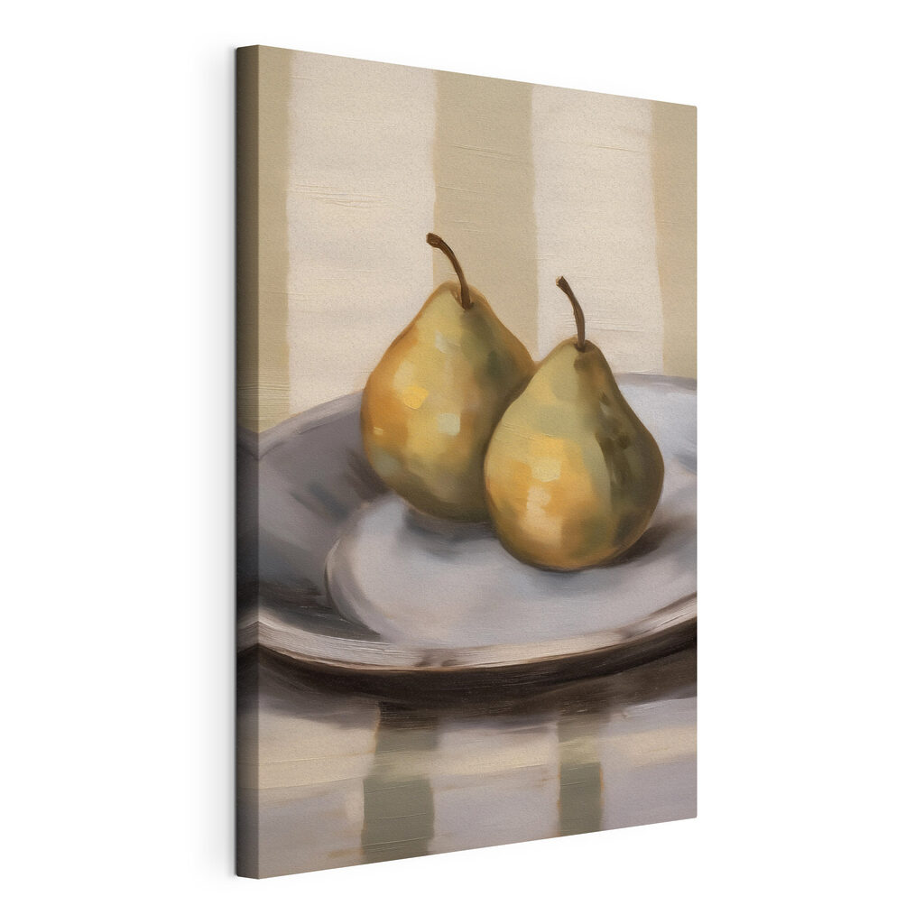 Pair of pears on a plate Pair of pears on a plate