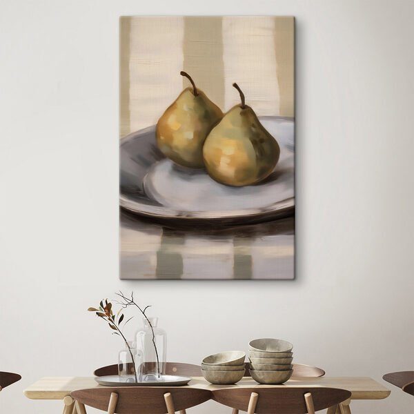 Pair of pears on a plate Pair of pears on a plate