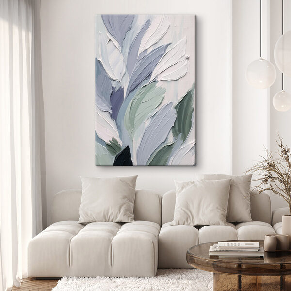 Painting of leaves and flowers Painting of leaves and flowers