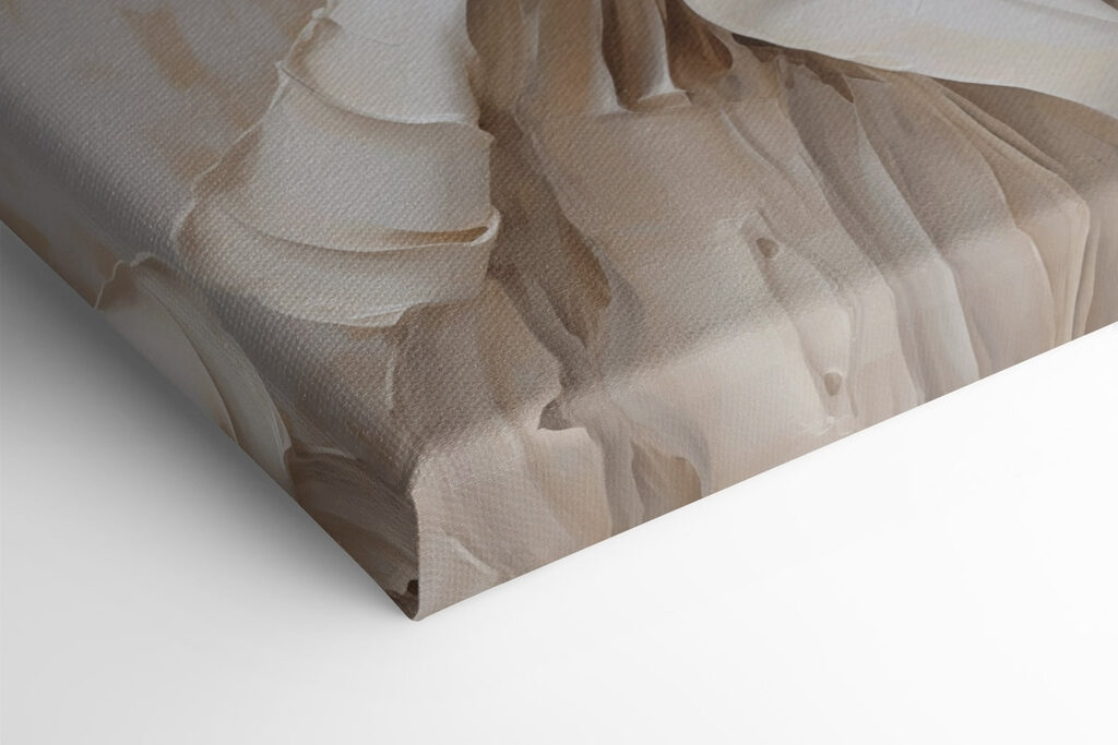 Painting of a woman in a white dress Painting of a woman in a white dress