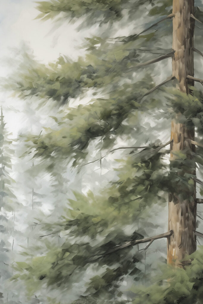 Tree with green leaves