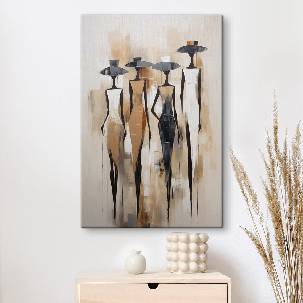 Painting of women in different colors Painting of women in different colors