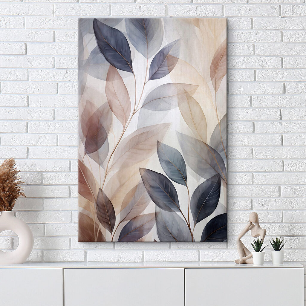 Elegant leaves in soft tones Elegant leaves in soft tones