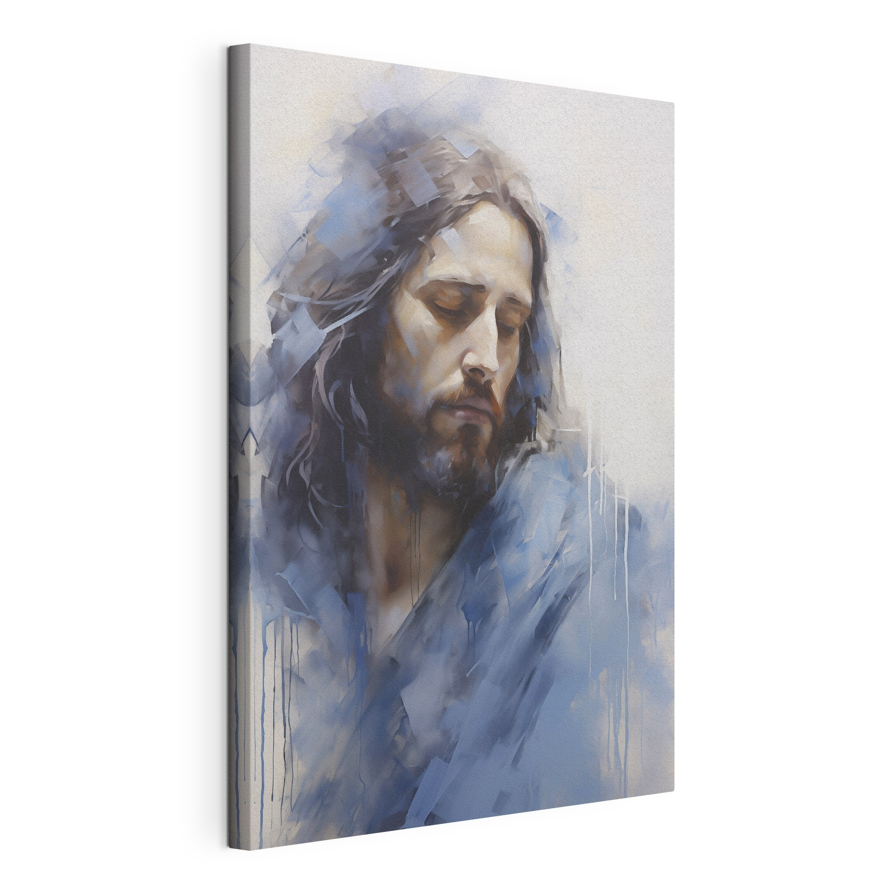 Painting of a man with long hair Painting of a man with long hair