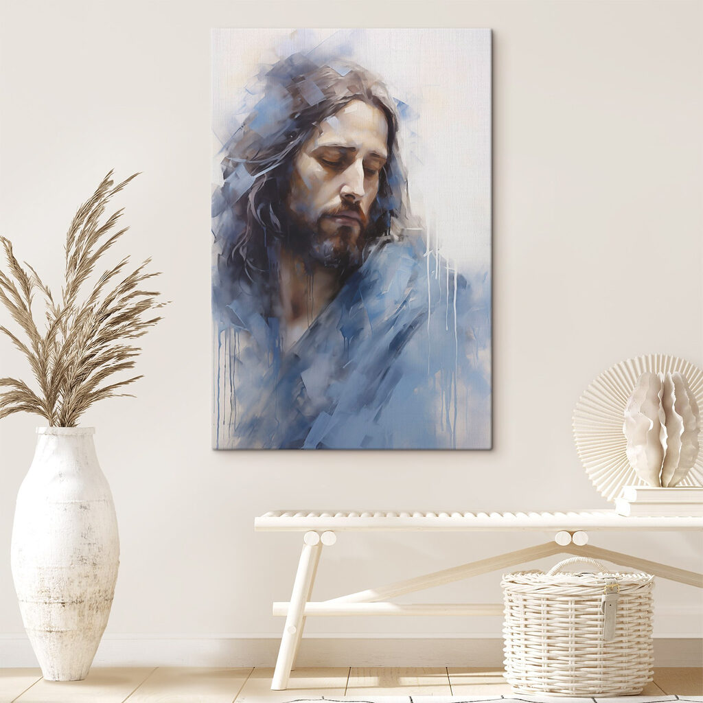 Painting of a man with long hair Painting of a man with long hair