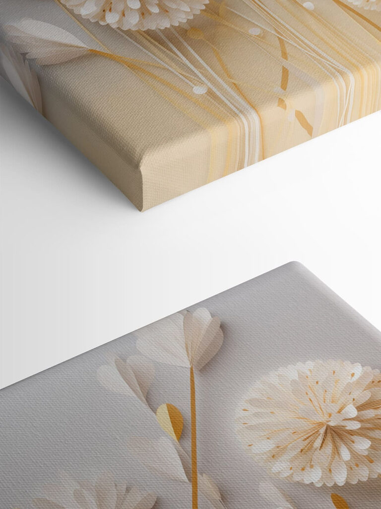 - Delicate blossoms in soft colors - Delicate blossoms in soft colors