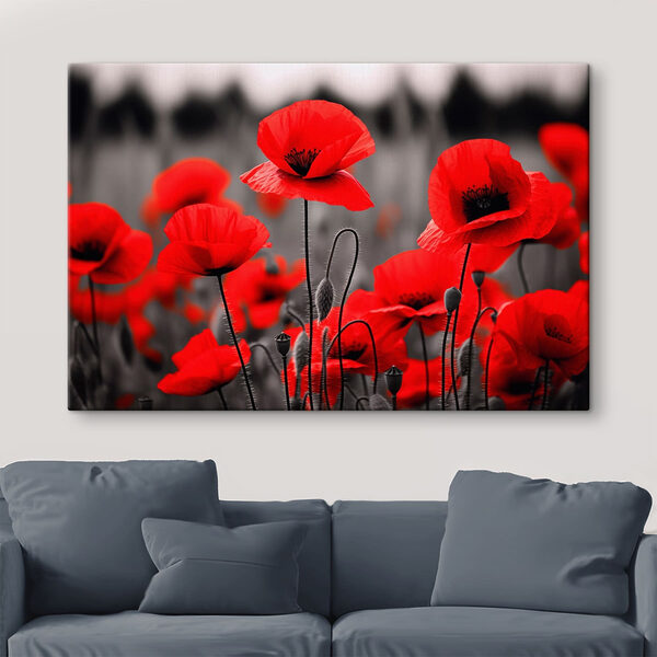 Group of red flowers Group of red flowers