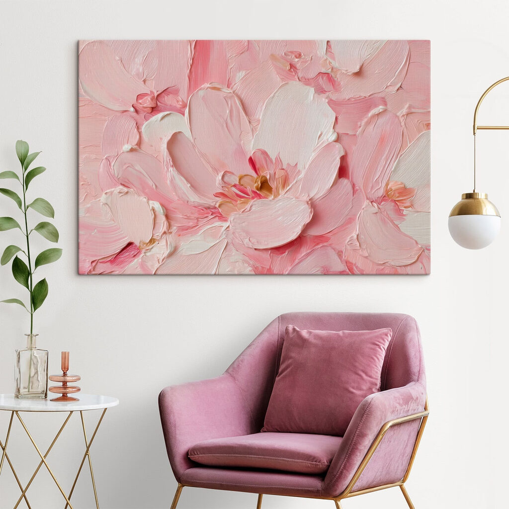 Delicate blooms in soft pink hues