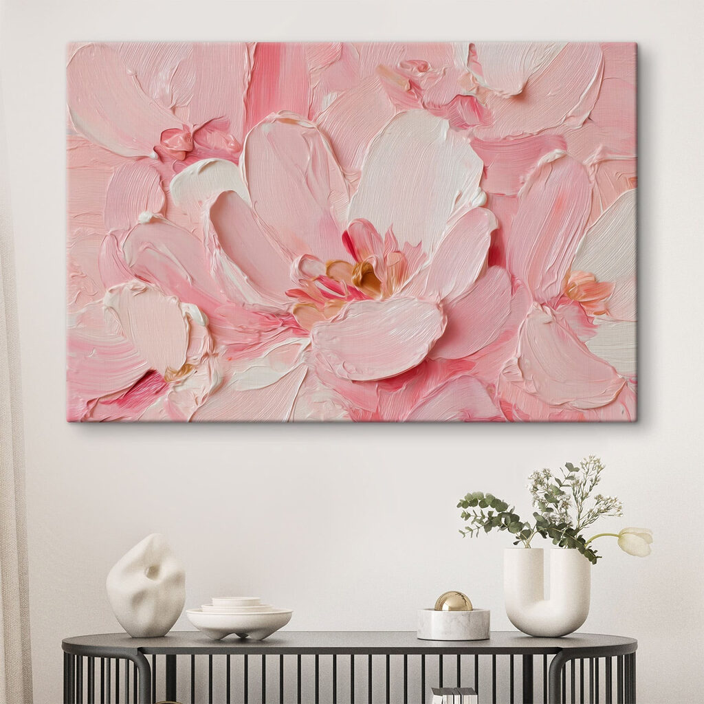 Delicate blooms in soft pink hues