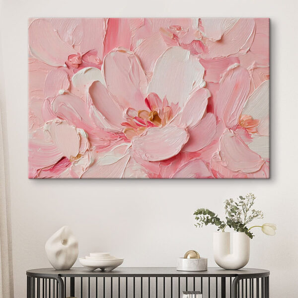 Delicate blooms in soft pink hues