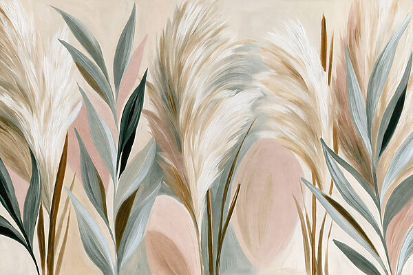 Painting of plants with leaves Painting of plants with leaves