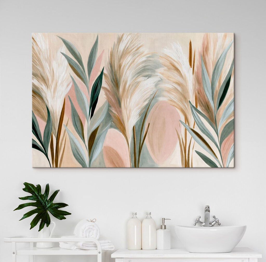 Painting of plants with leaves Painting of plants with leaves