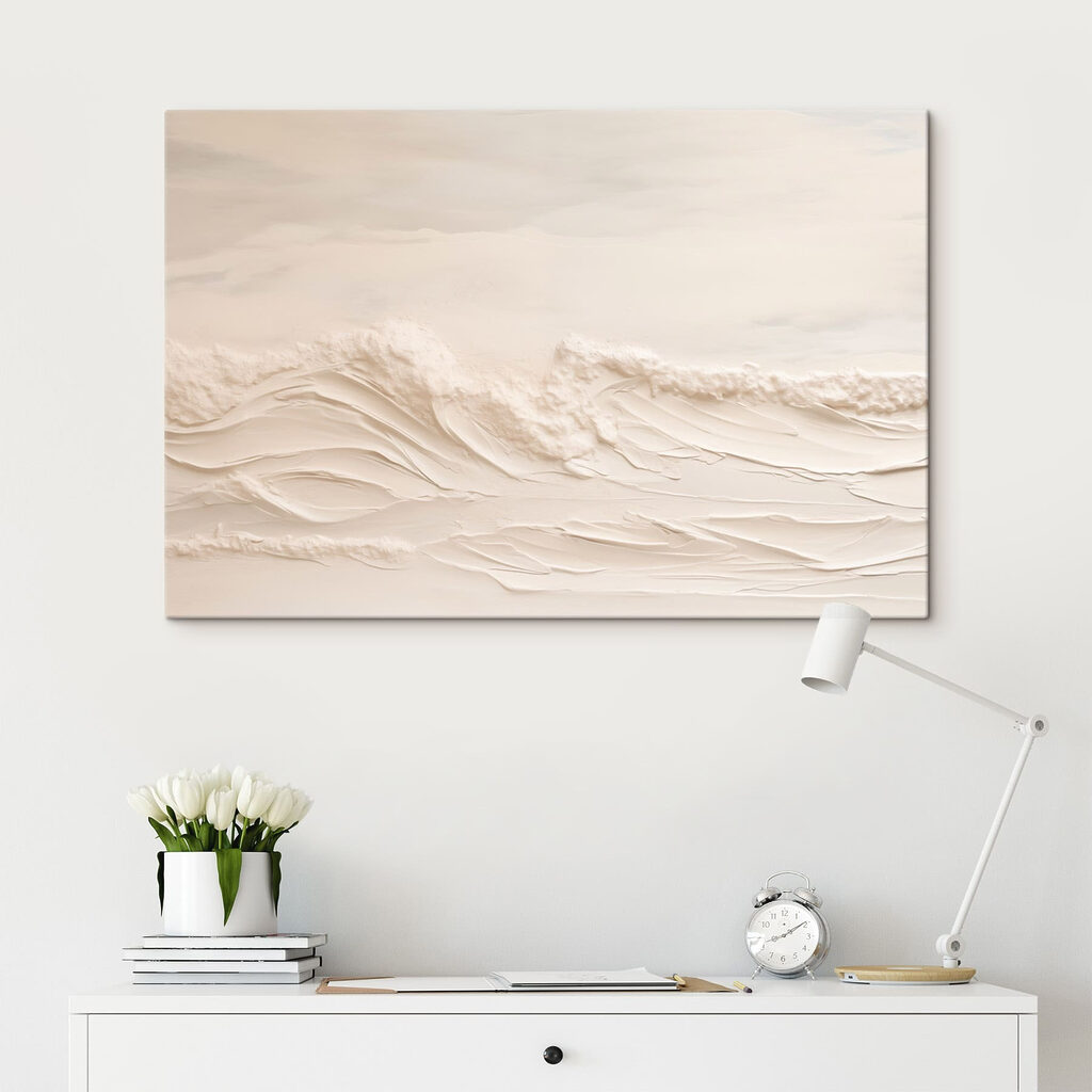 White sand with waves