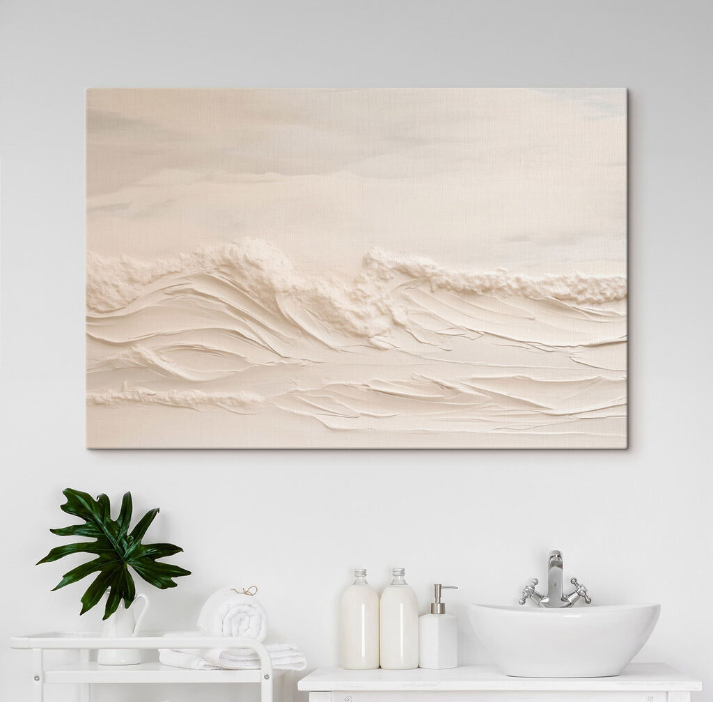 White sand with waves