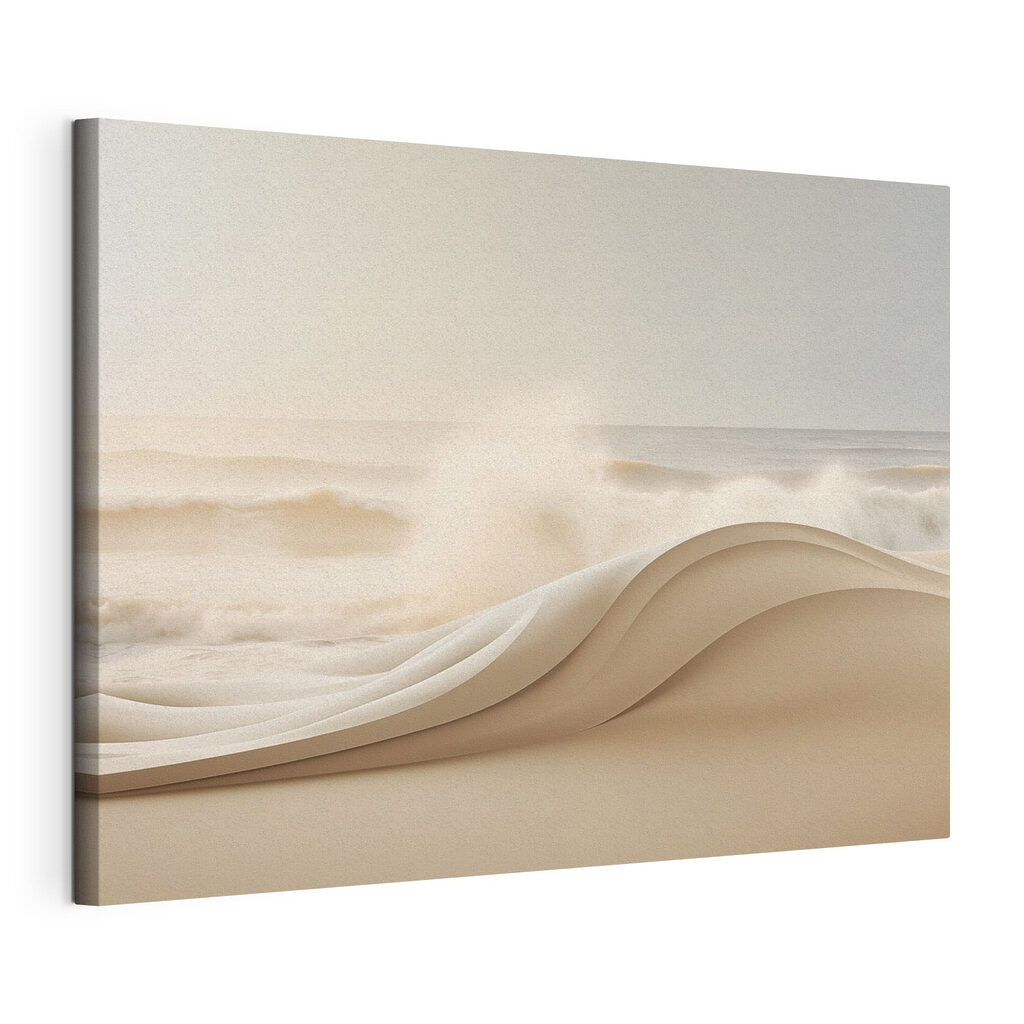 White wave on a beach