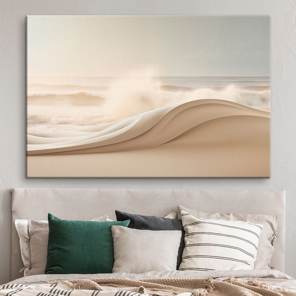 White wave on a beach