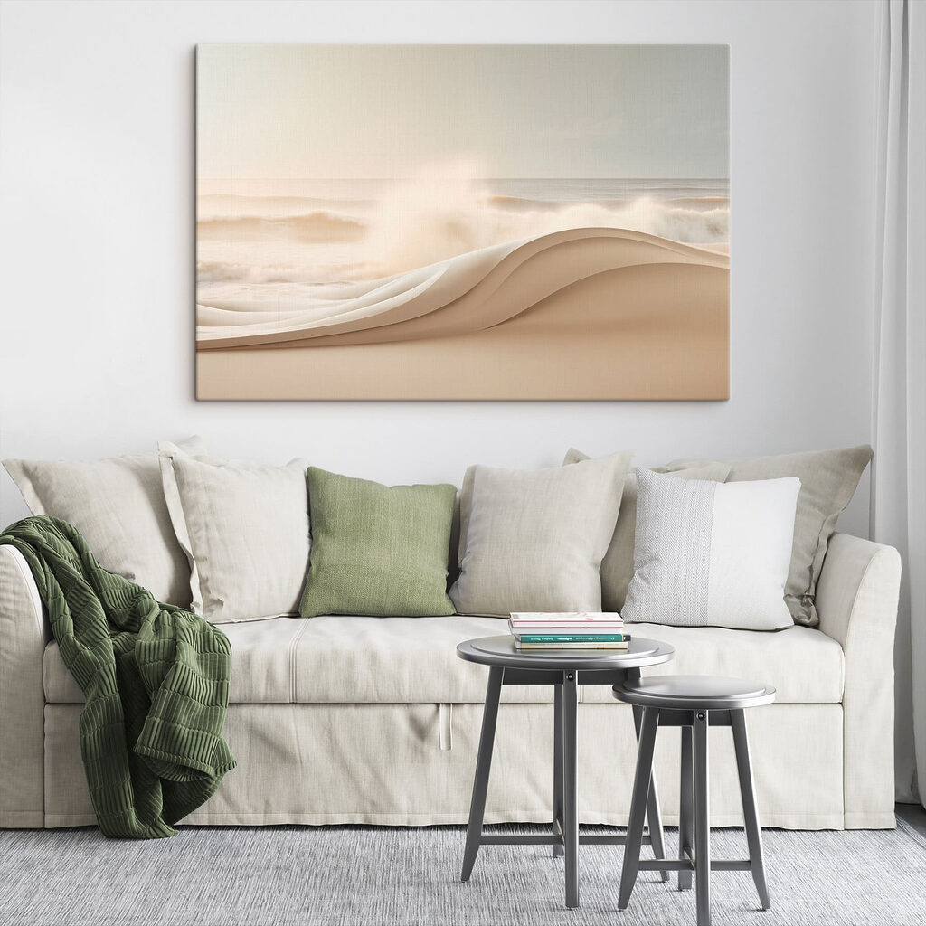 White wave on a beach
