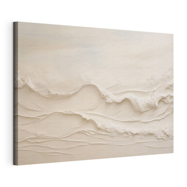 White sand with waves White sand with waves